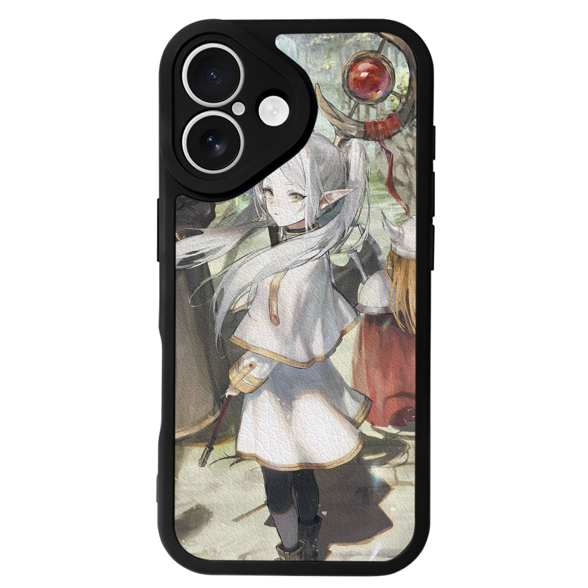 （画像用） 葬送のフリーレン Frieren 【iPhone 16シリーズ対応】シリコンスマホケース（レザー調） 材質：シリコン